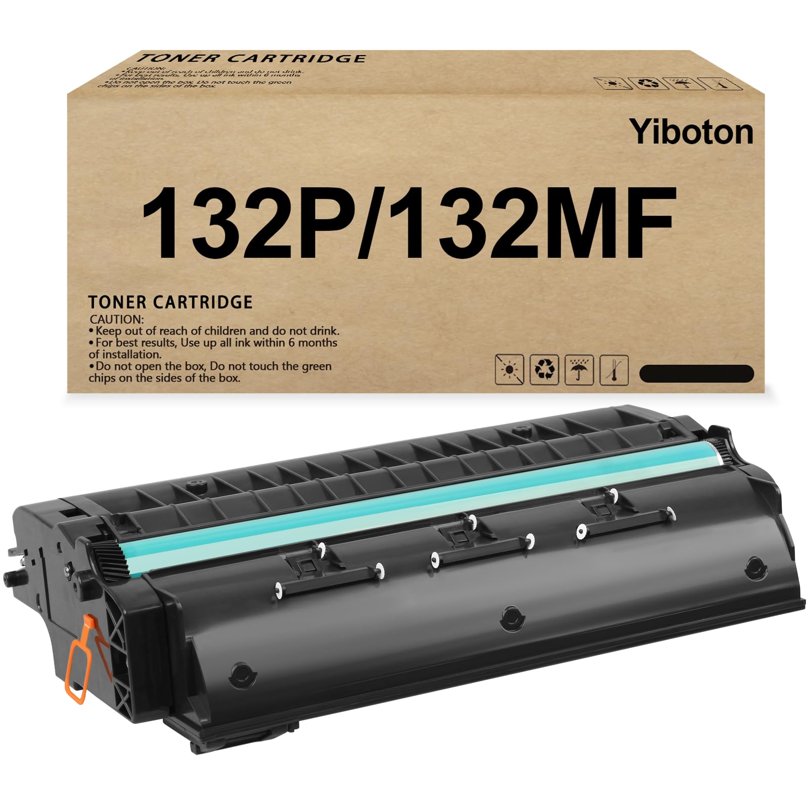 High Yield 132 P and 132 MF Printers Black Toner Cartridge (1-Pack) | Compatible with Ricoh 132P and SP 132 MF Printers,with New Chip,434057