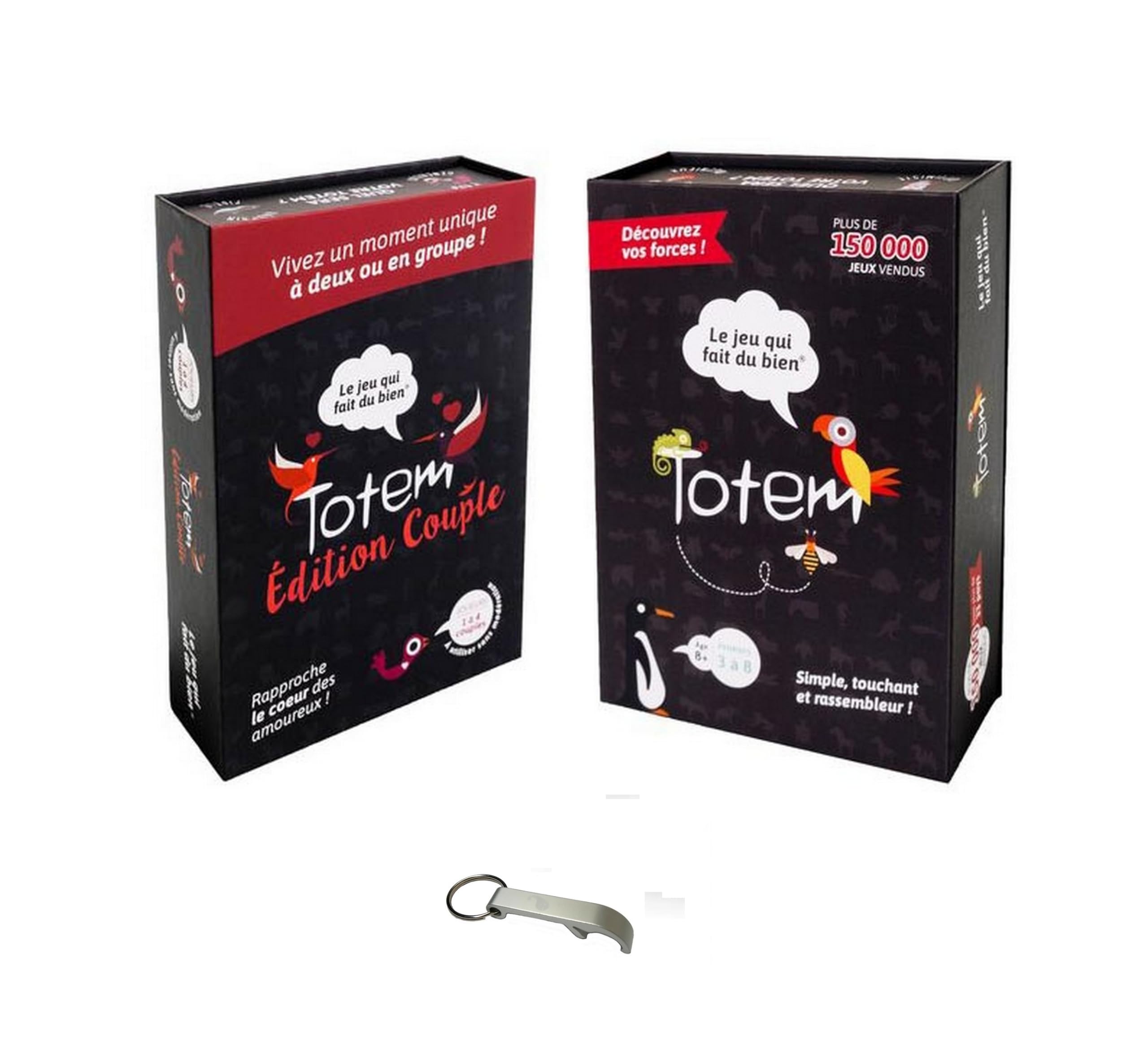 Totem + Totem Coppie Versione Francese + 1 Apribottiglie Blumie (Totem + Coppie)