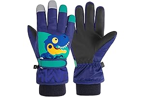 American Trends Kids Waterproof Winter Gloves Warm Snow Gloves