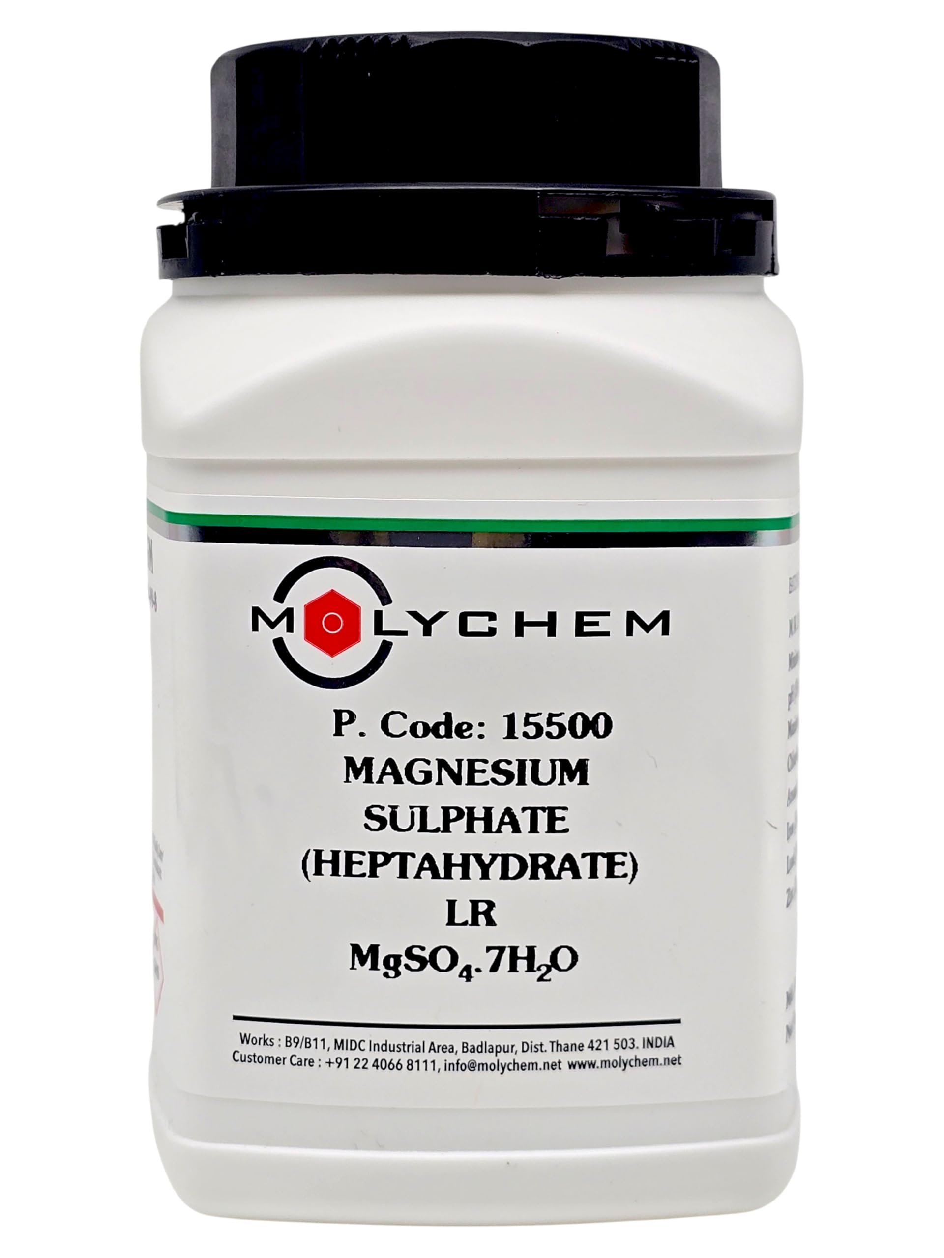 MOLYCHEM Magnesium Sulphate (Heptahydrate) extrapure 500GM LR GRADE, 99% CAS 10034-99-8),Molecular Formula : MgSO4. 7H2O, Molecular Weight : 246.48,Shelf Life : 60 Months,-image-15
