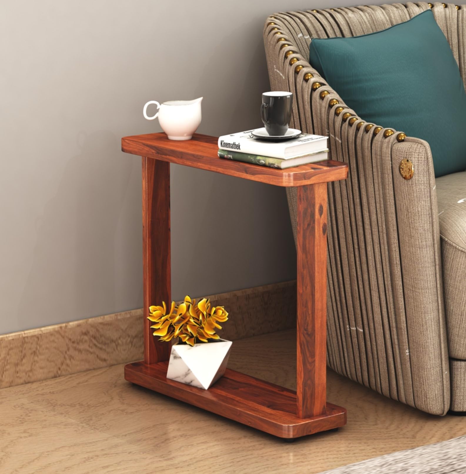 ADOUER WOOD Solid Sheesham Wood Side End Table Table for Living Room Sofa Bedside Nightstand Table Accent Table - Natural Finish (B0D2XYZB3P) Amazon Price History, Amazon Price Tracker