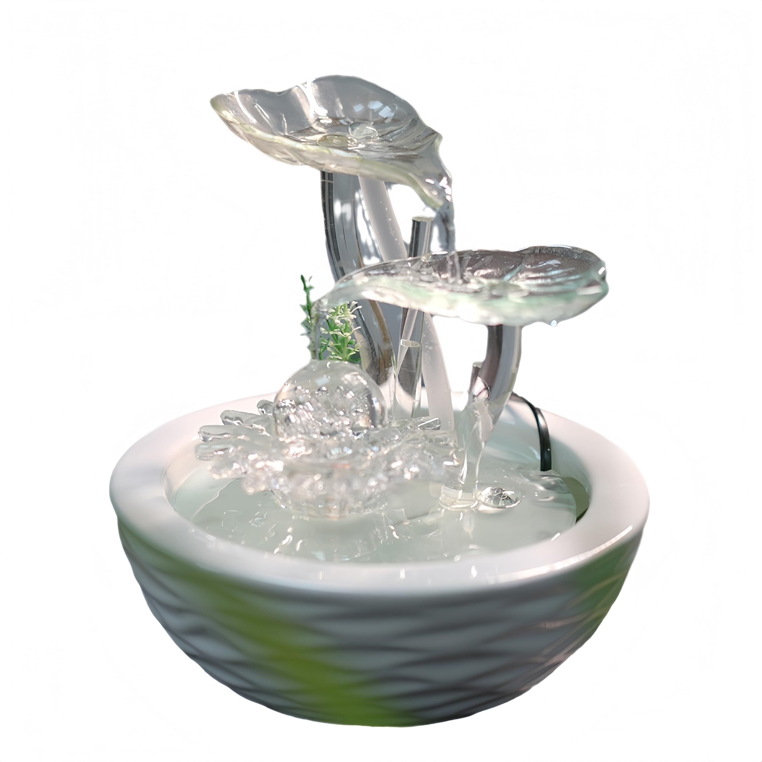Fontaine d'intérieur Feng Shui - Fontaine idéale pour la méditation, la Relaxation, Le Yoga, Les études, Le thé, Le Salon, Le Bureau ou Un institut d