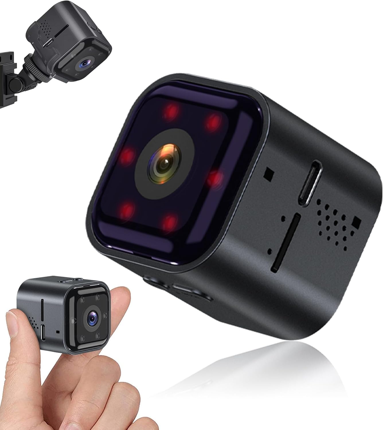 2026 Mini HD Nanny Cam Hidden Camera, No Subscription Required, Enhanced Low Light Night Vision, Remote Discreet Monitoring for Elderly Care, Children, Pets & Home Security, 2.4GHz Wireless Camera