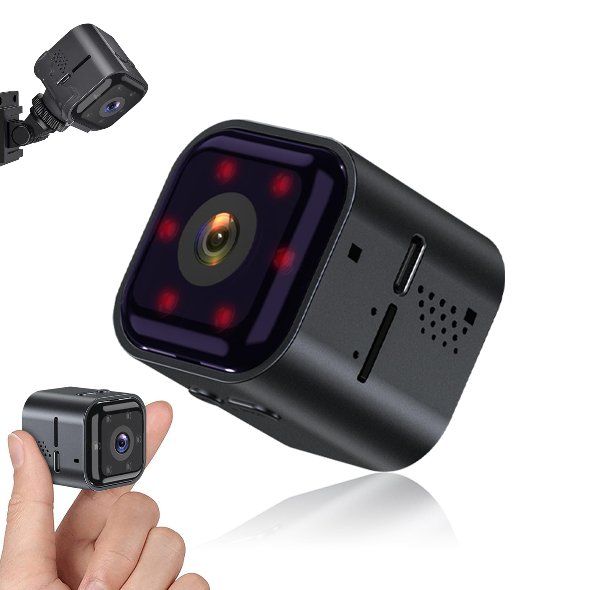 2026 Mini HD Nanny Cam Hidden Camera No Subscription Required Enhanced Low Light Night Vision Remote Discreet Monitoring