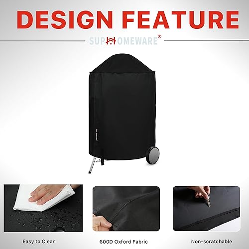 Miniatura 9 de Suphomeware Cubierta de parrilla de barbacoa de 52 pulgadas para parrilla de gas Weber Spirit serie 200 y 300, resistente al agua 7106 cubiertas