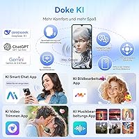 Vista 2 de Blackview Shark 6 Teléfonos Android Desbloqueados 5G (2025), Teléfono Celular Android 15 Desbloqueado, Pantalla de 6.88" 120Hz, 12GB+128GB/2TB