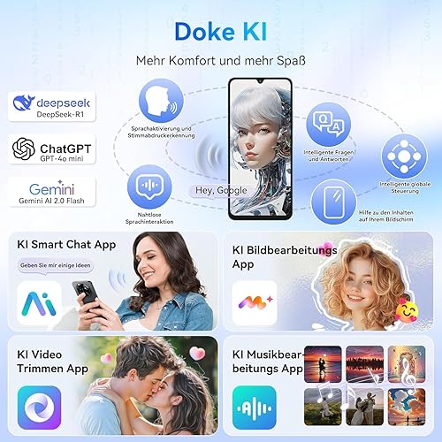 Miniatura 2 de Blackview Shark 6 teléfonos Android desbloqueados 5G (2025), teléfono celular Android 15 desbloqueado, pantalla de 6.88 pulgadas 120Hz, 12 GB+128