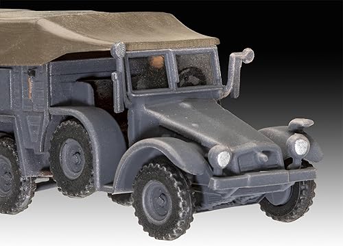 Miniatura 4 de Revell 03344 Krupp Protze KFZ 69 con 1.5 in Pak 176 Kit de modelo a escala 176