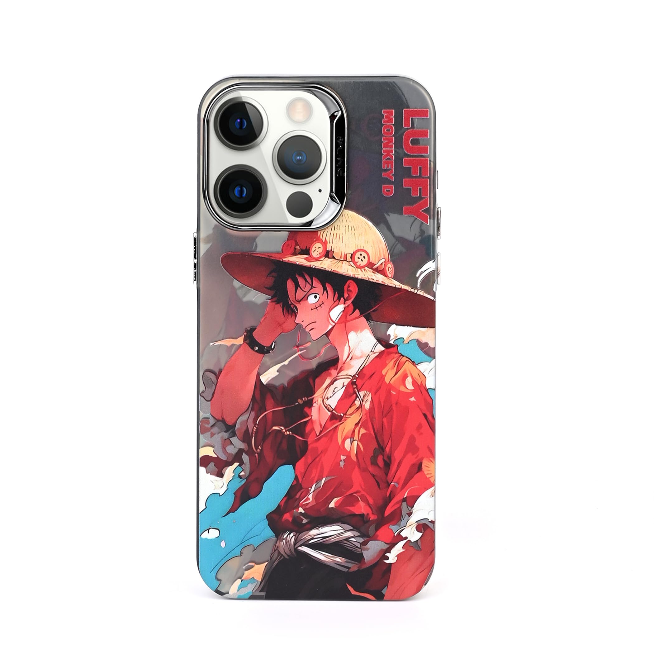 MS-Shield One Piece Luffy Embossed Premium 3D Anime Back Case