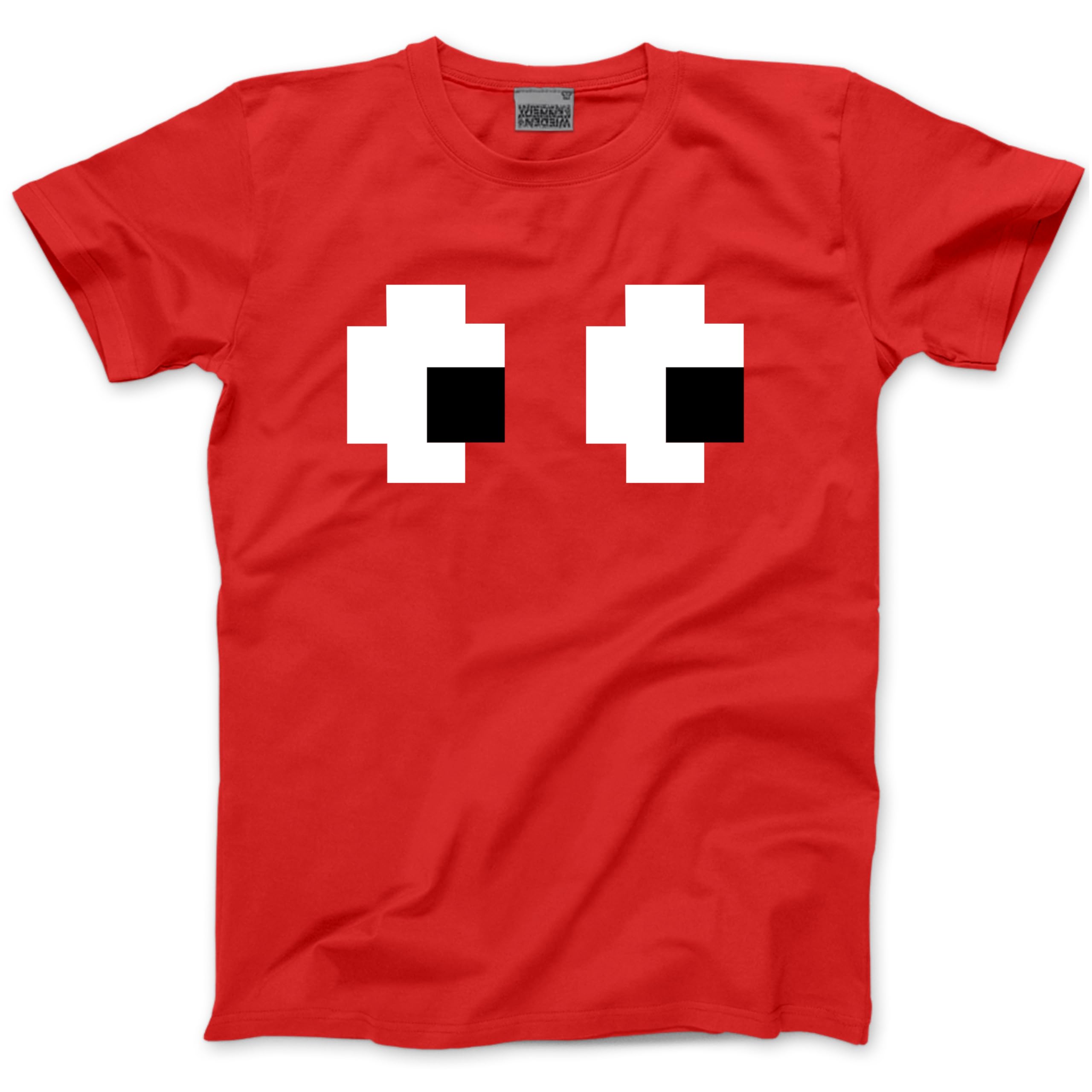 Matching Group Tshirt - Fun 8-bit Tee Costume for Halloween Fancy Dress 80s 90s Party Idea Ghost - XXL Red