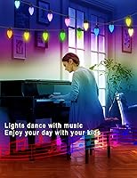 Vista 4 de Luces de Navidad RGB C9 para exteriores de 59 pies, 75 LED, efectos de persecución de bricolaje, luces de Navidad inteligentes, aplicación