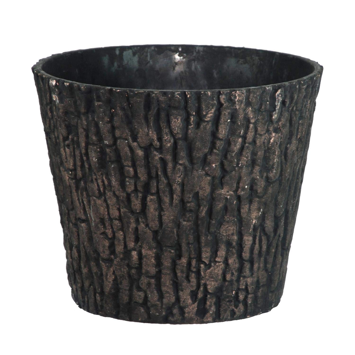 Woodland Textured Trunk Style Plastic Planter - Single Pot - Suitable for Indoor or Outdoor Use - 30cm (H) x 38cm (Dia)