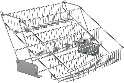 Metaltex Smart Kitchen Up & Down Polytherm Spice & Can Organiser, Metal, Silver, 33 x 28 x 21 cm