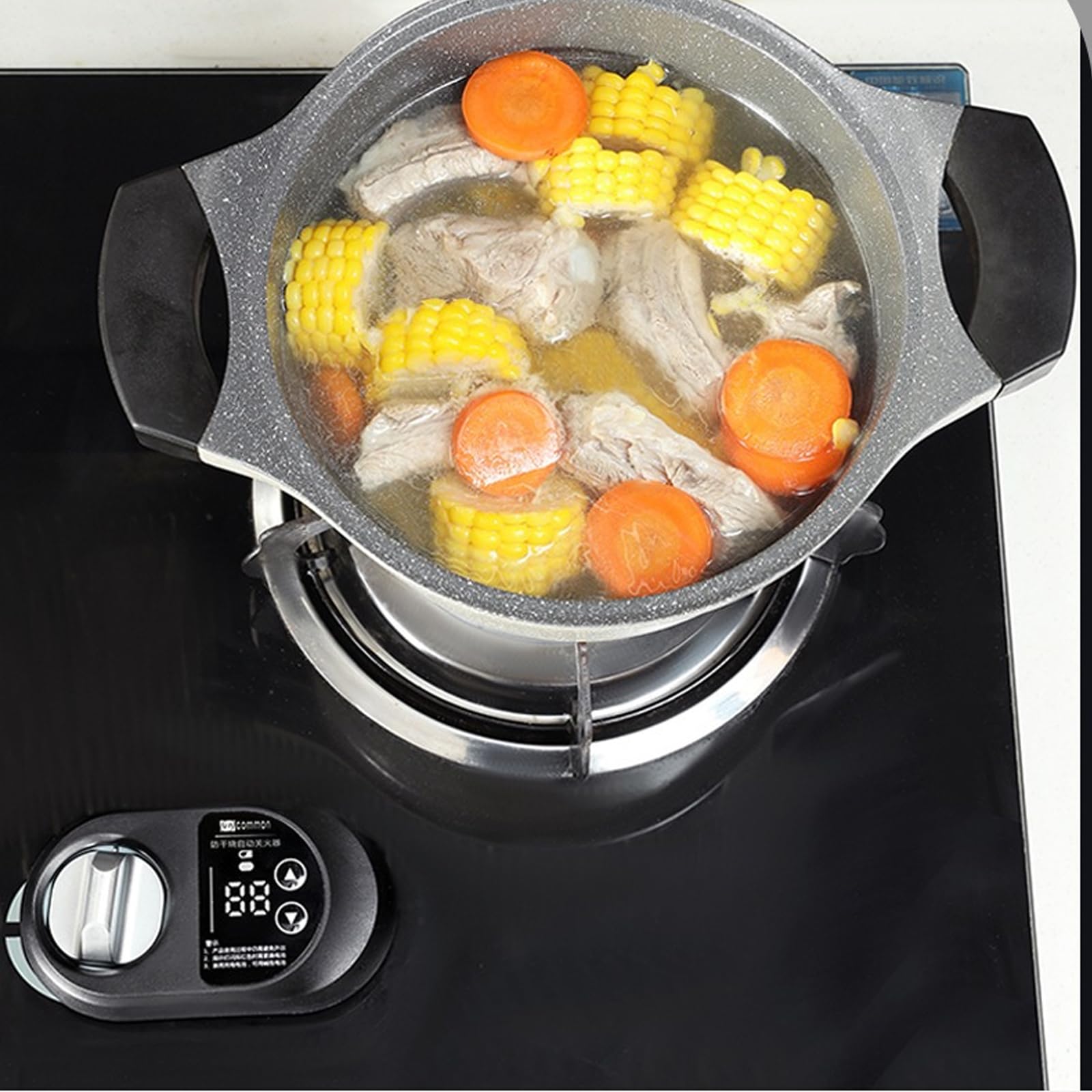 Temporizador De Apagado Automático para Estufa De Gas, Temporizador De 0 a 99 Minutos, Interruptor Inteligente De Cocina, Accesorio Antisecado, Previene Incendios Y Combustión