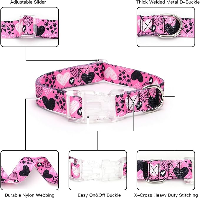 Collar para perro Serijoars con estampado floral, talla M miniatura 5
