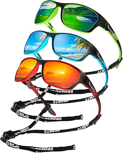Miniatura 19 de KALIYADI Gafas de sol polarizadas para hombre, gafas de sol deportivas para conducir, ciclismo, pesca, con protección UV