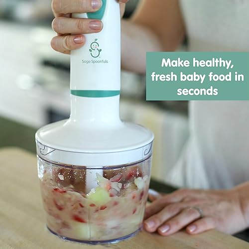 Miniatura 2 de SAGE SPOONFULS - Máquina de alimentos para bebés 10 piezas juego de procesador de alimentos para bebés frutas verduras carne licuadora de alimentos