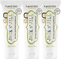 Vista 10 de Jack N' Jill Pasta de dientes natural para bebés y bebés, pasta de dientes de entrenamiento sin flúor, 40% xilitol, sin BPA, sin sabor, 1.76 onzas