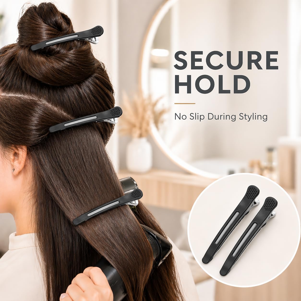 Amazon.com : Hair Clips for Styling Sectioning, 6 Pack No  display picture 3