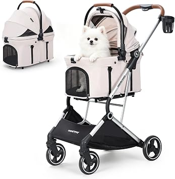 Beberoad T3 Pro 3-in-1 Pet Stroller Dog Pram for Small Medium Dogs Cats