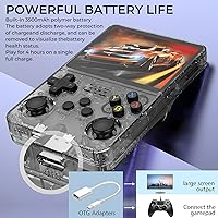 Vista 3 de R36s Pro Retro Handheld Game Console, 3.5in IPS , 128GB Preloaded with 40000+Classic Games, Portable Game Console,30 +Game Emulator, Linux