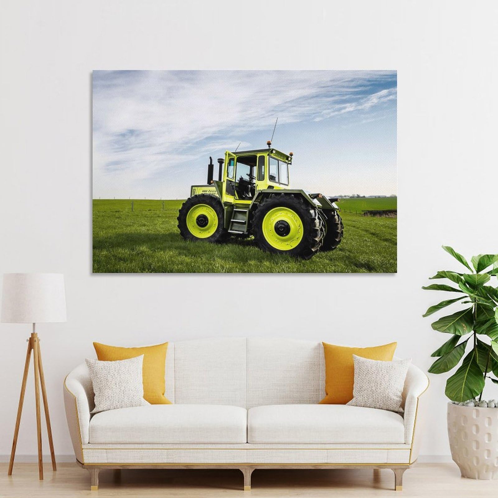 Junmoney Unframe-Style-11 Tractor For Sale Online Home Decor Wall Art 16X24inch(40X60cm), For Bedroom, Guest Room Or Reading Nook, Decorative Wall Art For Cosy Rooms