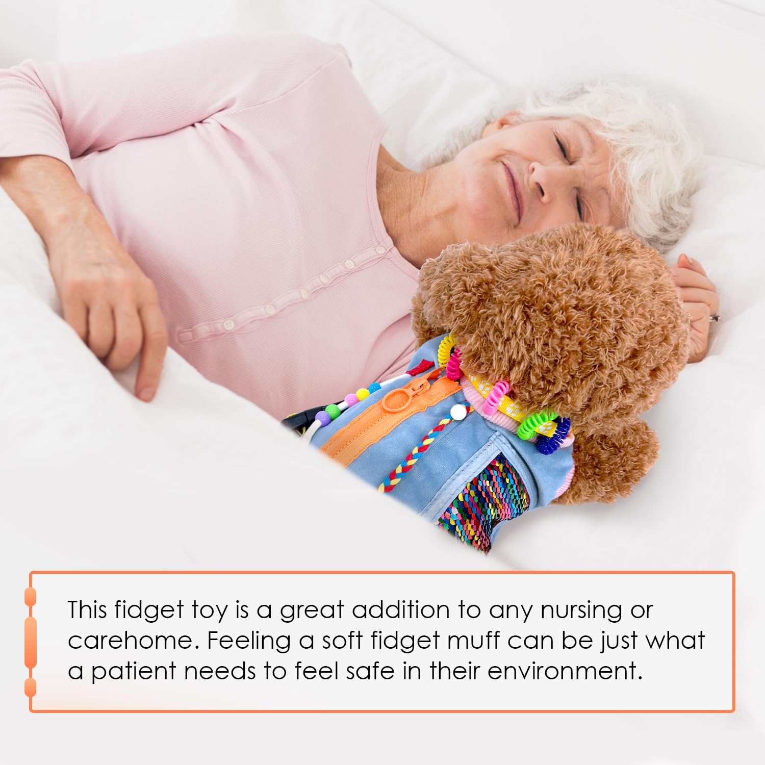 Demenza Fidget Coperta, Coperta per attività di demenza per adulti per anziani, Prodotti per la Terapia dell'Alzheimer, Coperta Sensoriale per Adulti con Demenza, Ansia da Perdita di Memoria