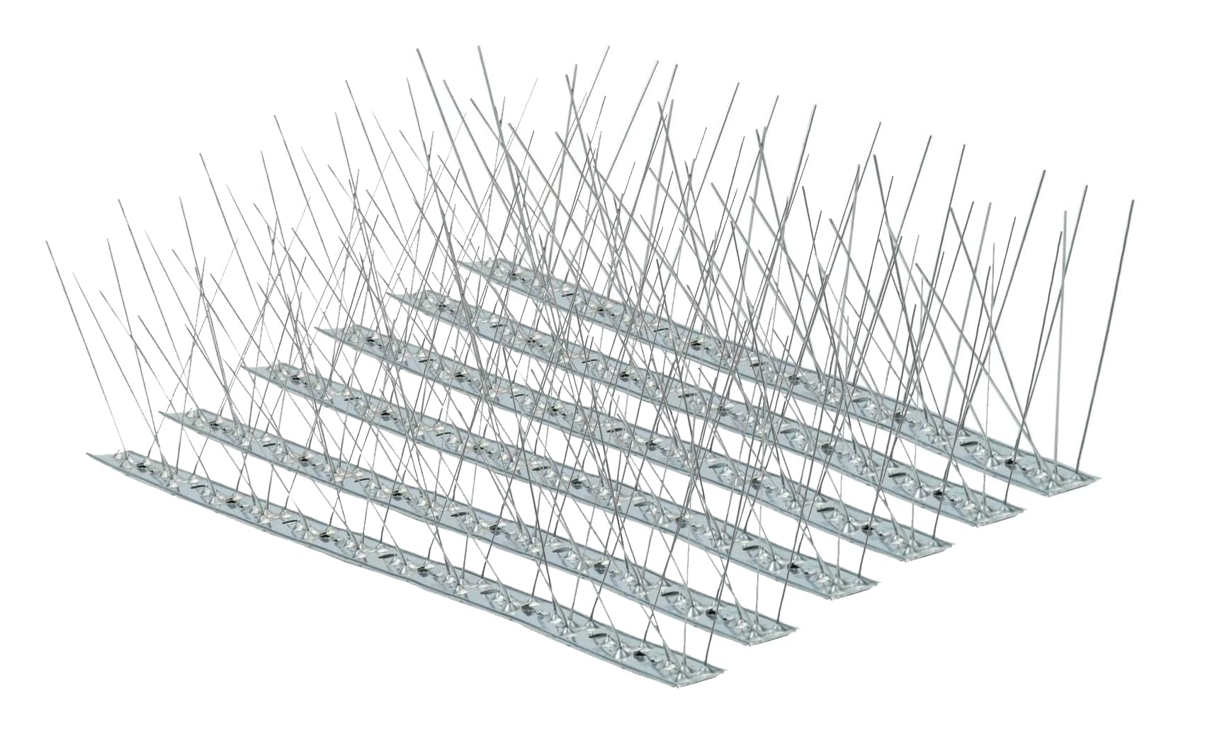 DMS- Kit 25 Metri DISSUASORI ACCIAO Inox Anti PICCIONI- 25 PZ da 1 MT CAD - Base Flessibile - ALTISSIMA Resistenza- Made in Italy
