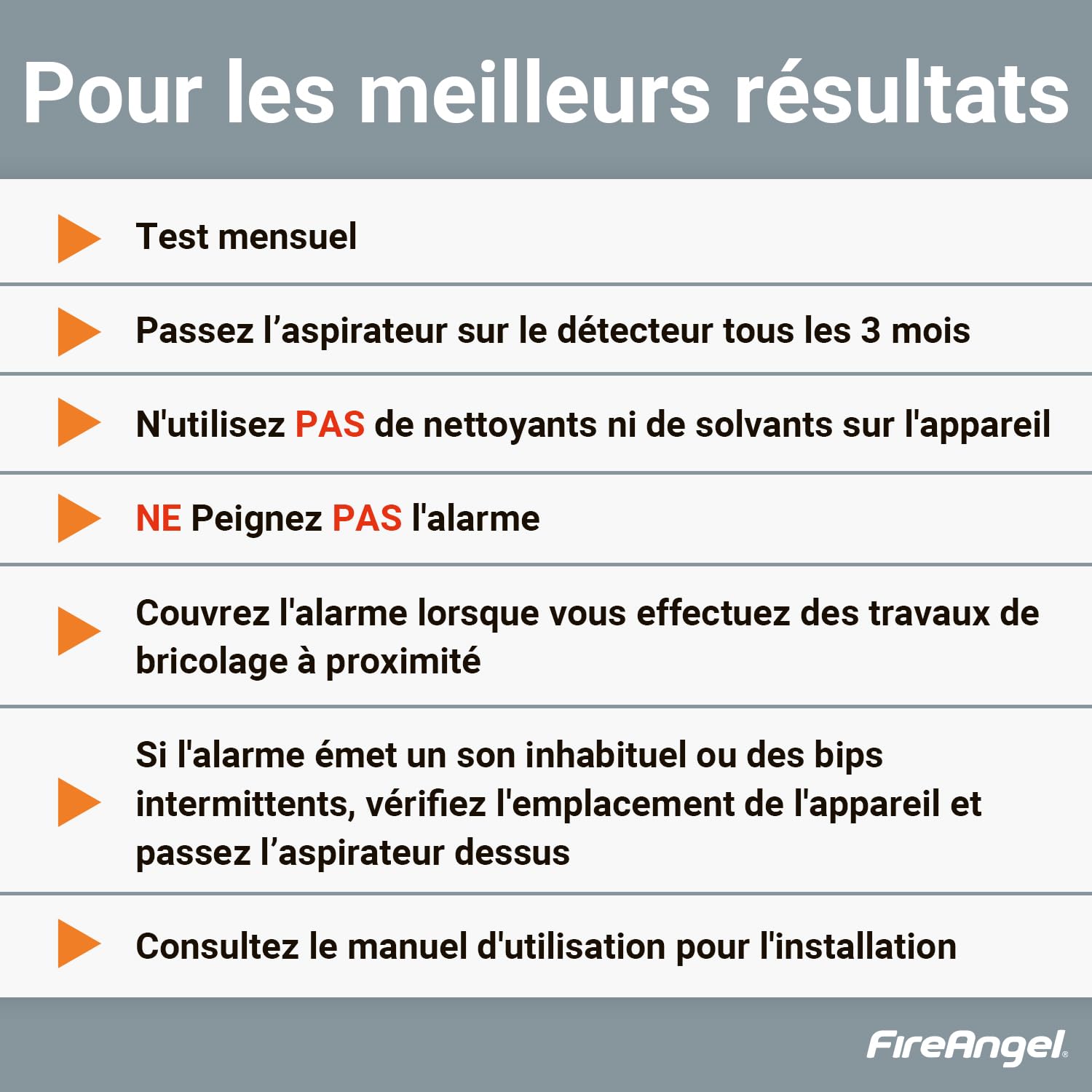 FireAngel FA3820 Détecteur de Monoxyde de Carbone CO, Capteur de Monoxyde de Carbone, Détecteur de CO Portable, Pile Scellée 10 Ans, Maison, Voyage
