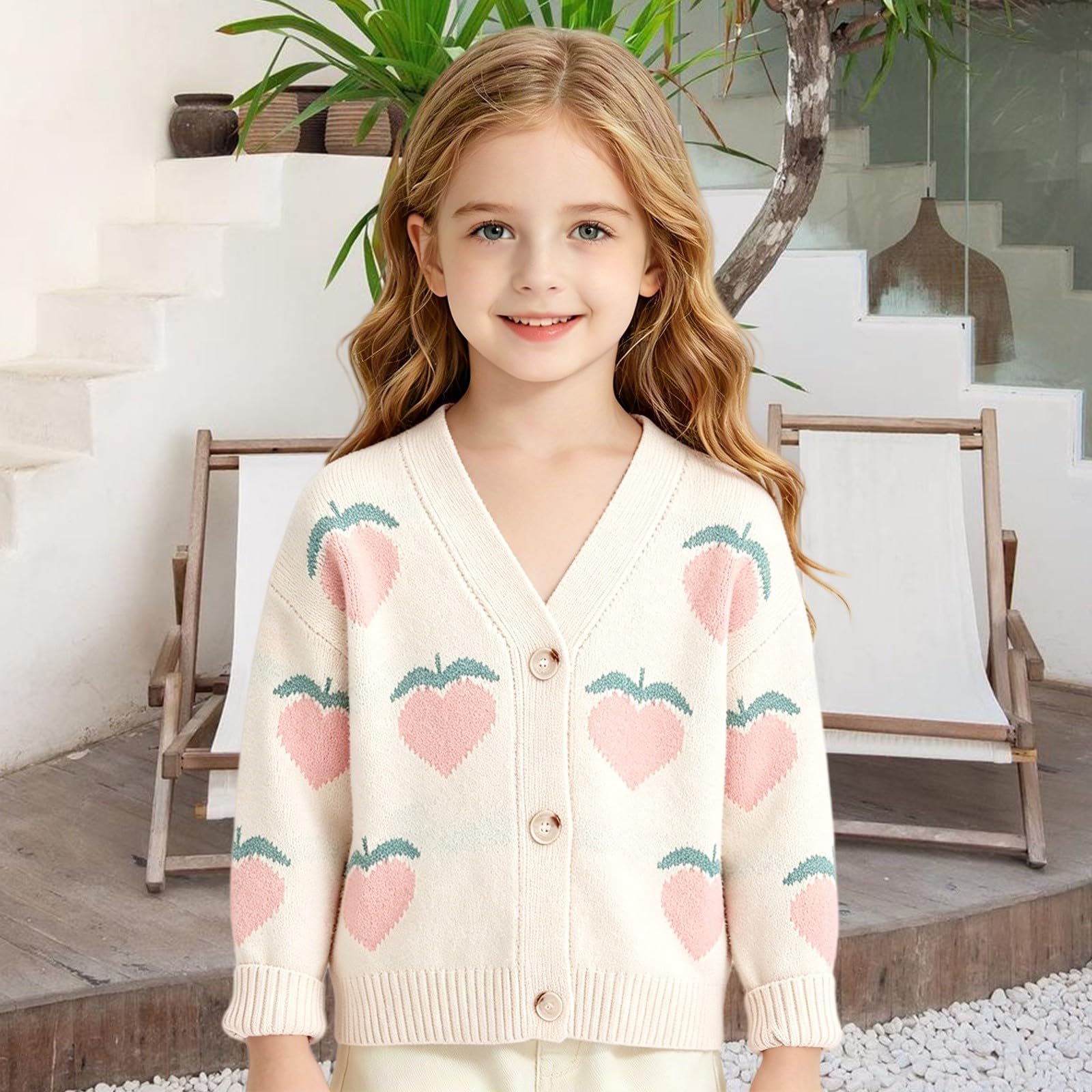 Cardigan da bambina come regalo, carino cardigan per bambine | Cardigan da ragazza, regalo di compleanno, Pasqua, bel design che rende felice ogni bambino