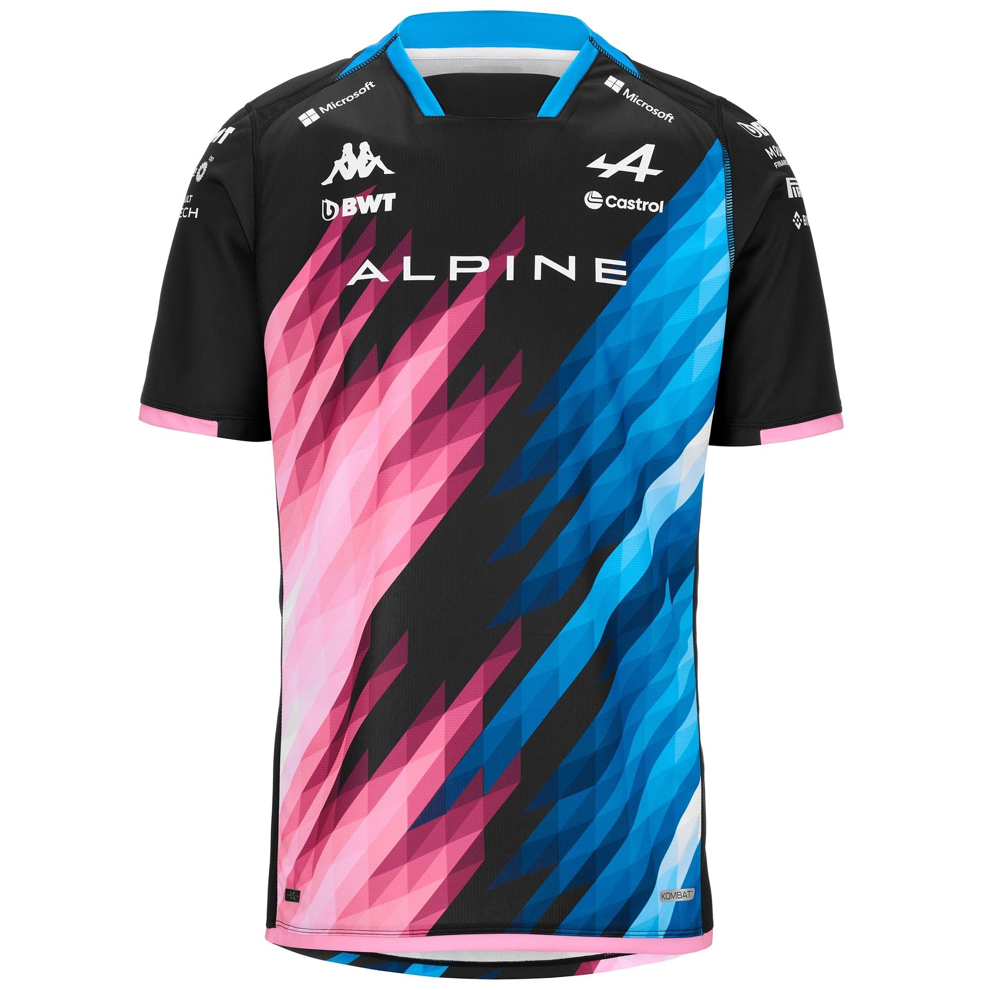 Kappa - T-Shirt, Bambino, Poliestere, Abbigliamento Racing, Modello: Kombat 2024 Gasly Alpine F1