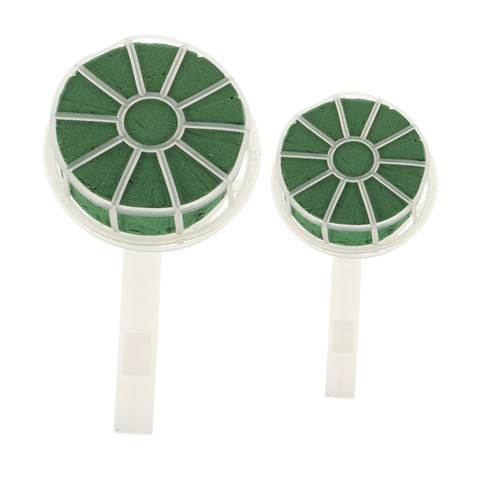 Support bouquet mariée poignée coudée IMIKEYA en mousse florale pour fleurs fraîches x2