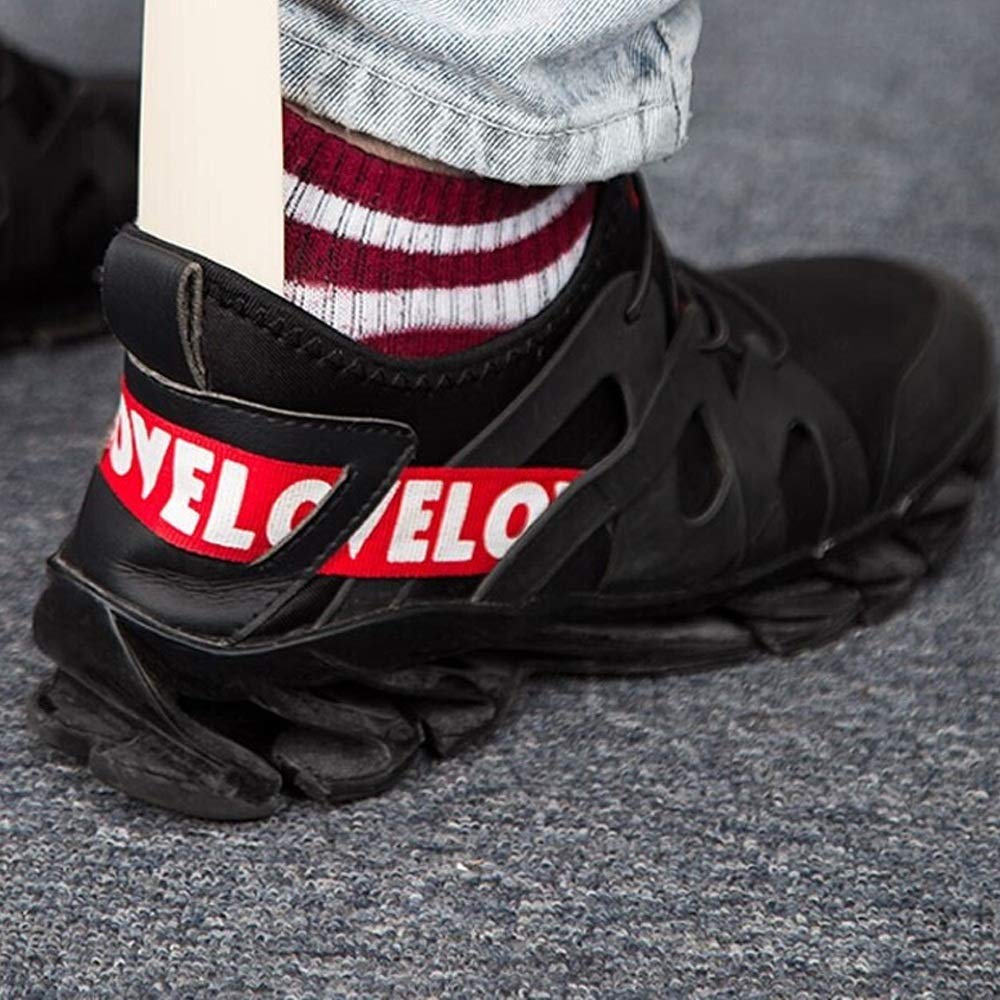 Calzadores Calzador con Mango Largo Ayudante para Zapatos de Colocación Rápida para Personas Mayores Niños Mujeres Hombres 72Cm/White/722 * 62 * 21Mm