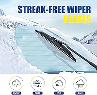 Vista 3 de GSPSCN Limpiaparabrisas trasero de 10" para Chevy Trax 22-13 Traverse 24-18 /Jeep Compass 17-07，Patriot 17-07/ Ford Escape Focus 07-01/ Dodge