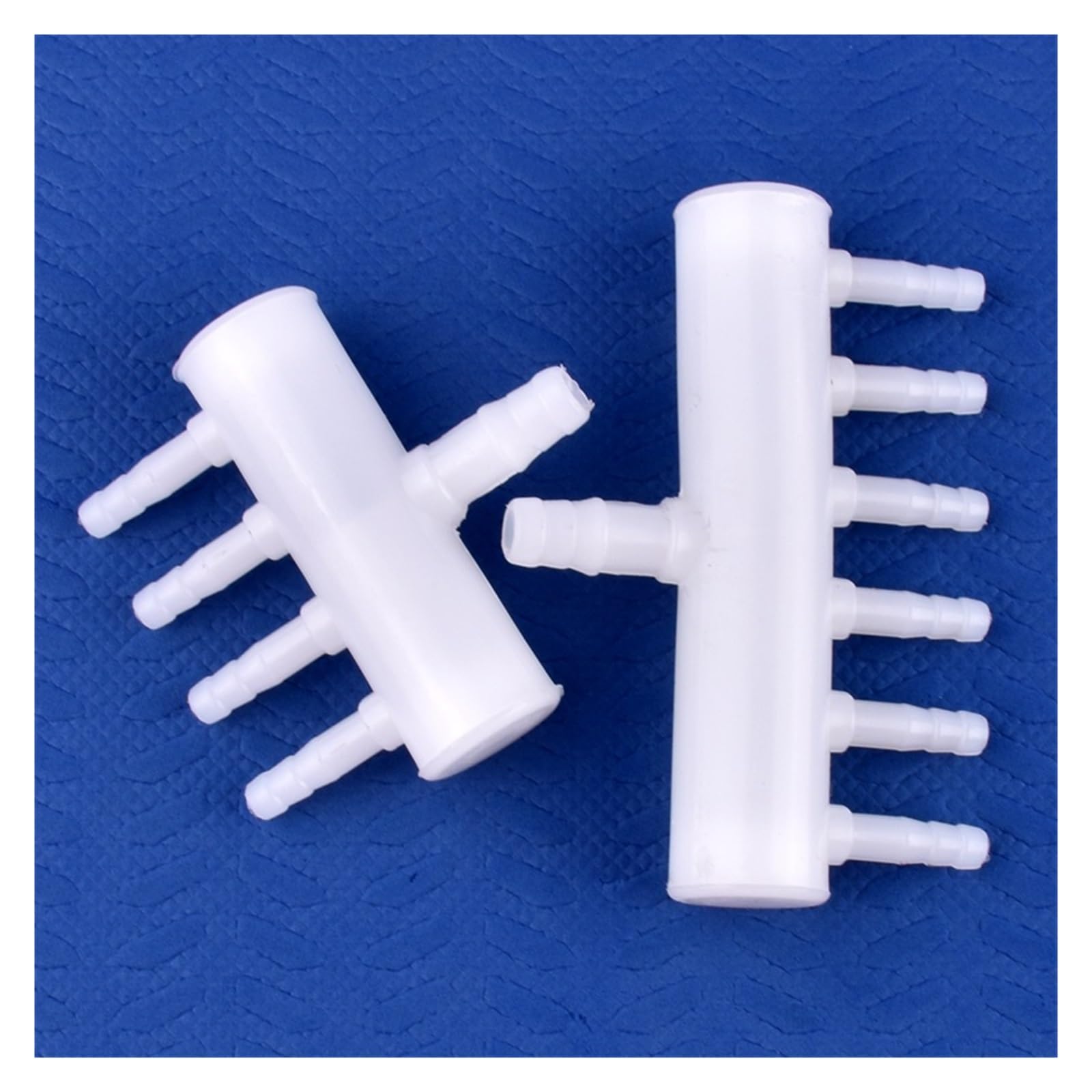 Desviador de Gas y oxígeno de 8-5mm, 2~20 cabezales, manguera for tanque de peces de acuario, bomba de aire, distribuidor de oxigenación, conector de drenaje poroso(8 To 5mm 1-8 Heads,20 Pieces)