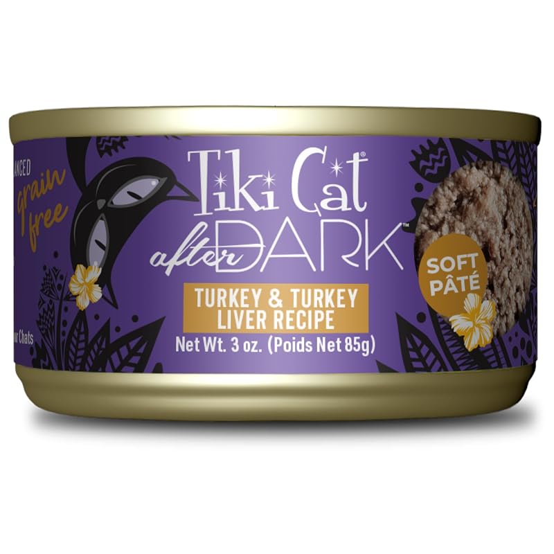 Ração úmida para gatos TIKI PETS Tiki Cat After Dark Patê de Peru e Fígado de Peru 85 g