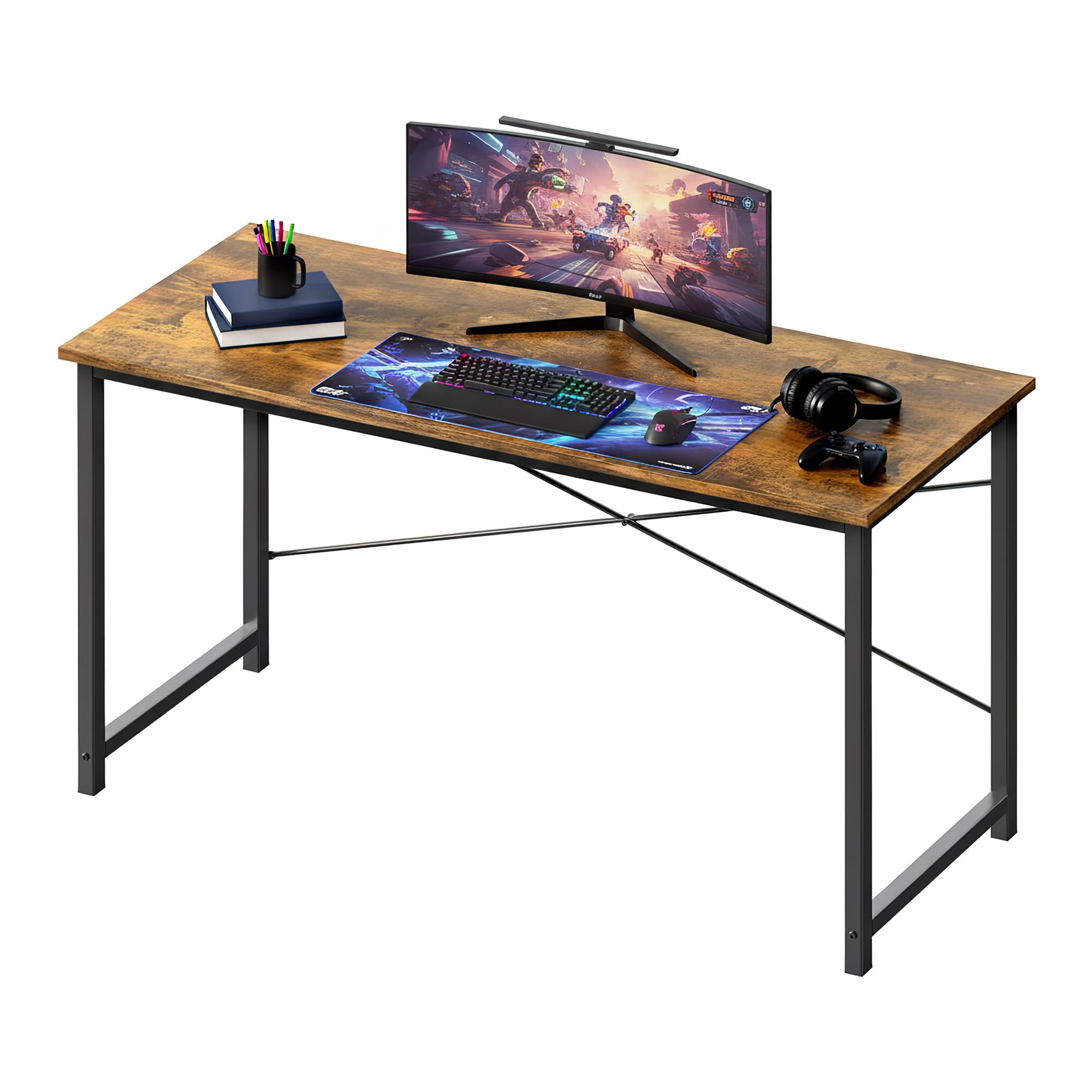 Amazon.com: OLIXIS 55 Inch Computer Office Desk for Small Spaces