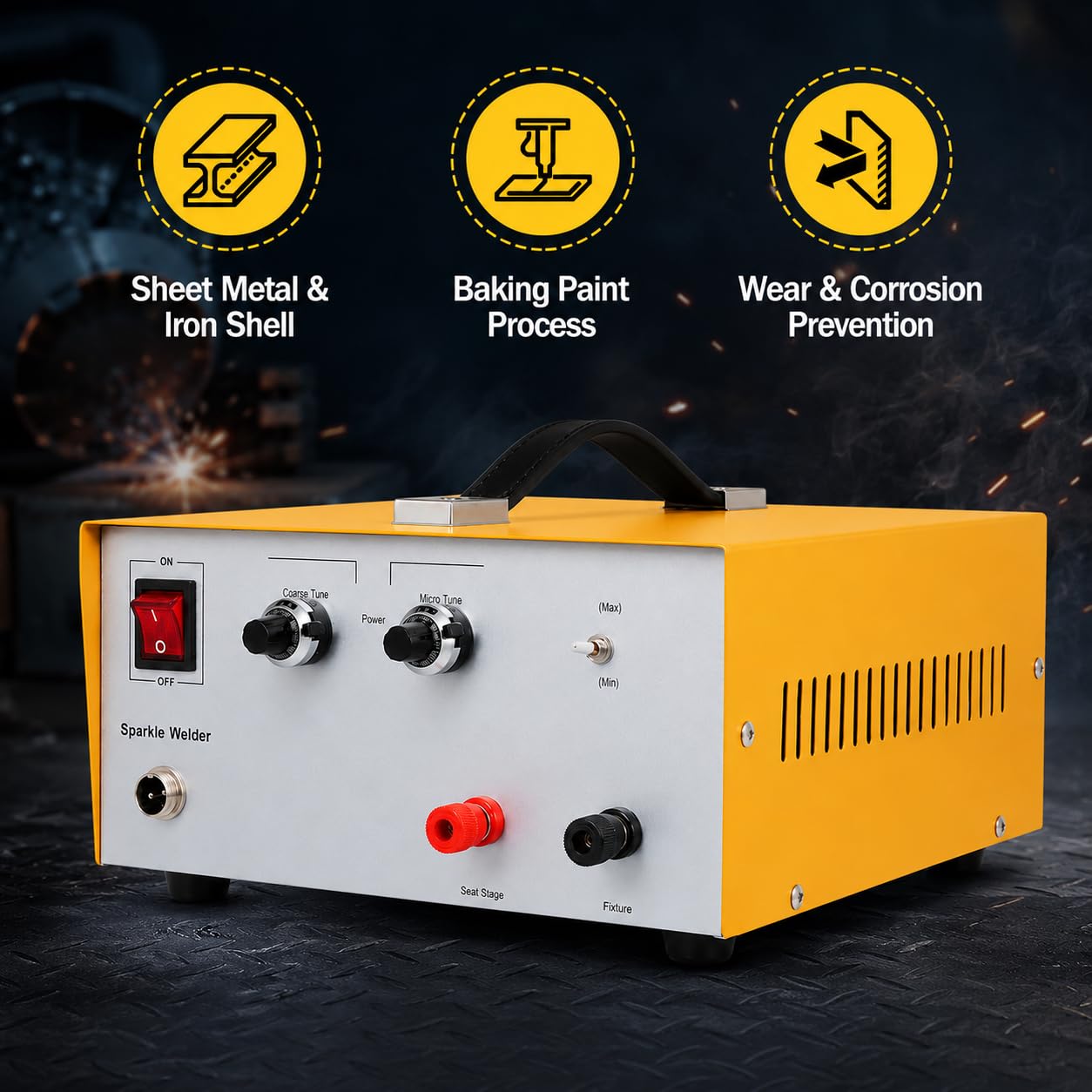 Pulse Arc Jewelry Spot Welder, 600 W, 0,5-80 A, nożny