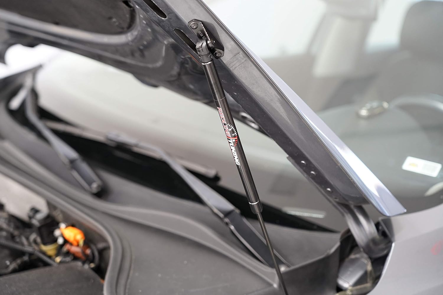 Redline Tuning 21-37003-02 Hood Quicklift Plus System Compatible with Volkswagen Passat 2012-2015 (All Black Components)