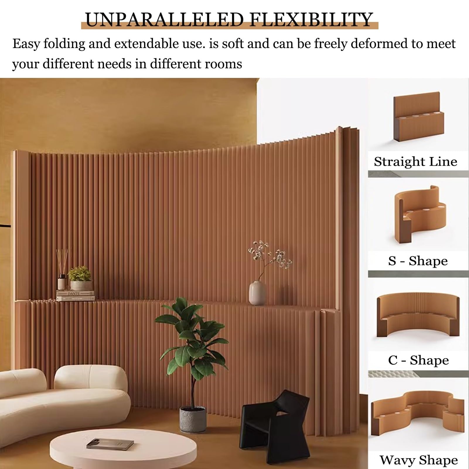 Divisori per ambienti, Pareti divisorie pieghevoli for la privacy, divisori for ambienti(100~200 cm/3.28~6.56 ft)