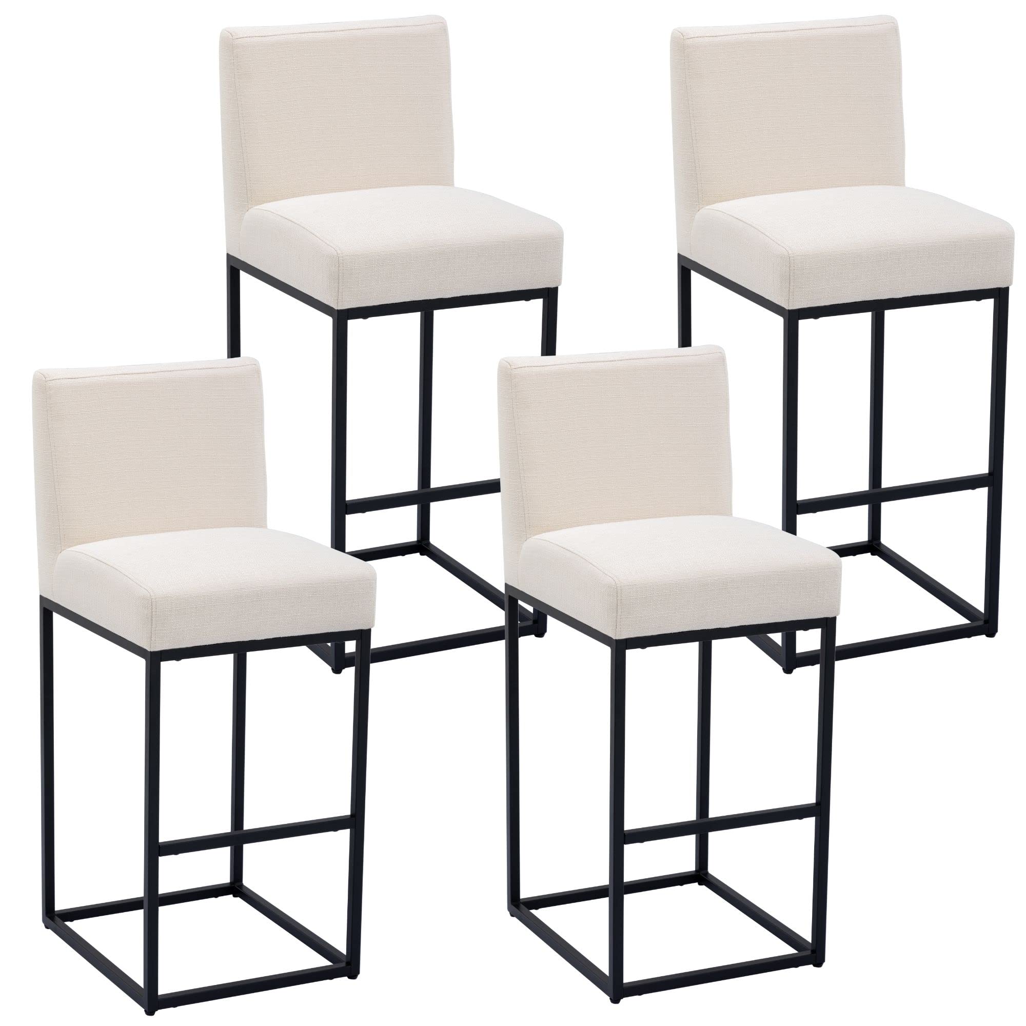 Buy Mid Century Modern Counter Height Barstools Set of 4, 31 inch Bar