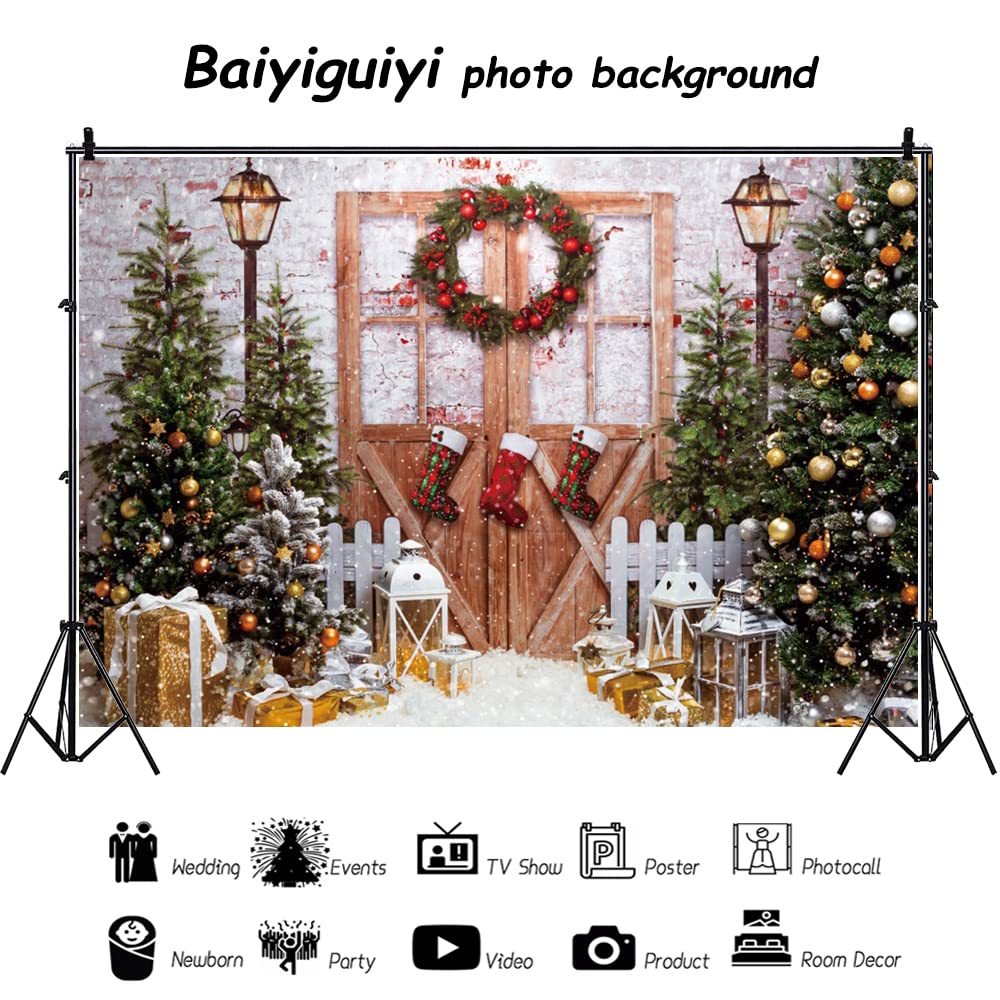 Produktbild von Weihnachts Baum Foto Hintergrund Für Fotografie Weihnachten Winter Schnee Neugeborenen Erwachsenen Hintergrund Photo Booth Party Koration Studio Requisiten