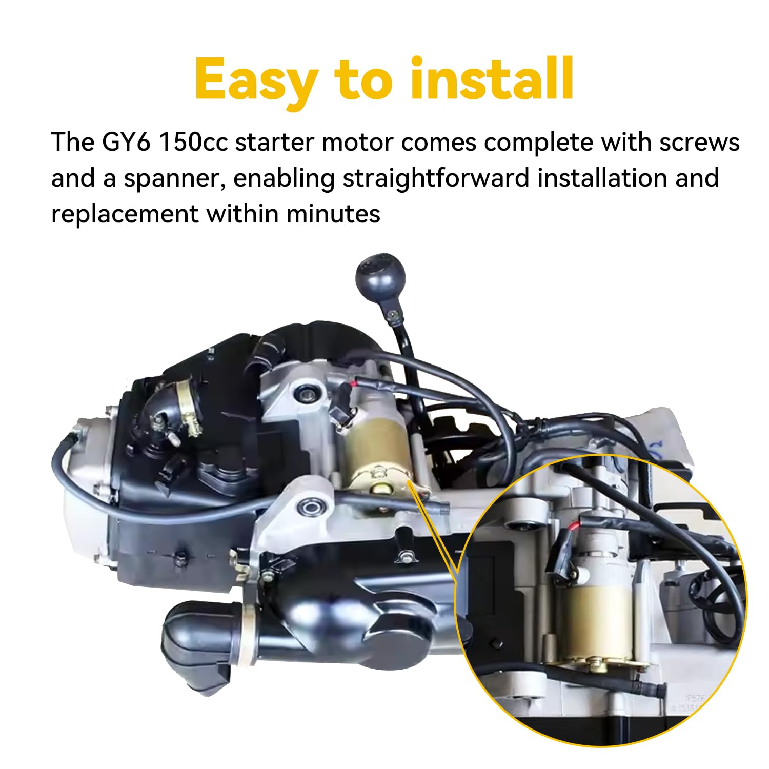 Wai Danie 9 Teeth 12 Volt Starter Motor For Gy6 | Desertcart Wai Danie 9 Teeth 12 Volt Starter Motor For Gy6 | Desertcart