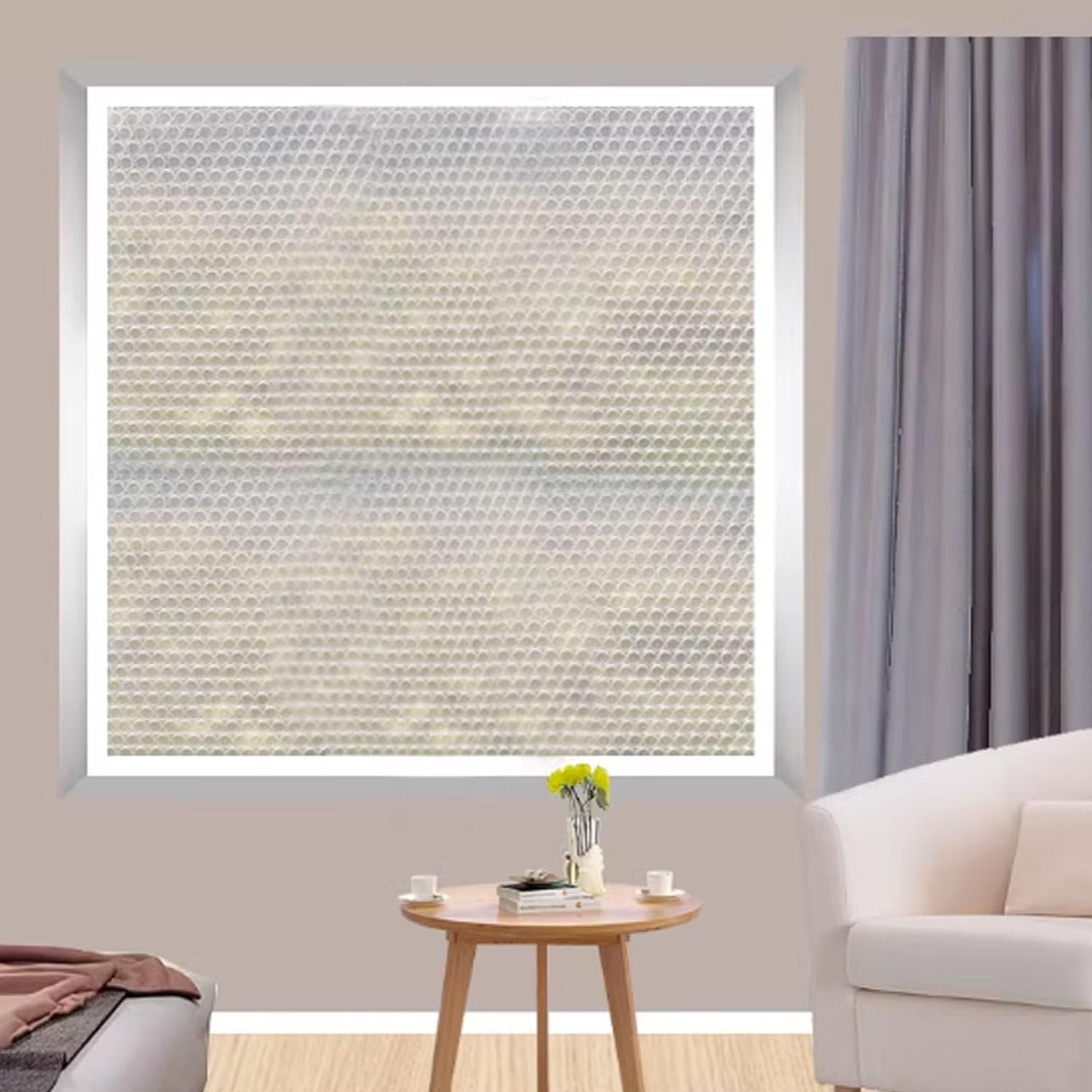 Weatherproofing Window Insulation Kit,Window Insulation Film for Winter,Cold Protection,Windproof,Dust Proof Window Thermal Cover,Privacy Protect Curtains