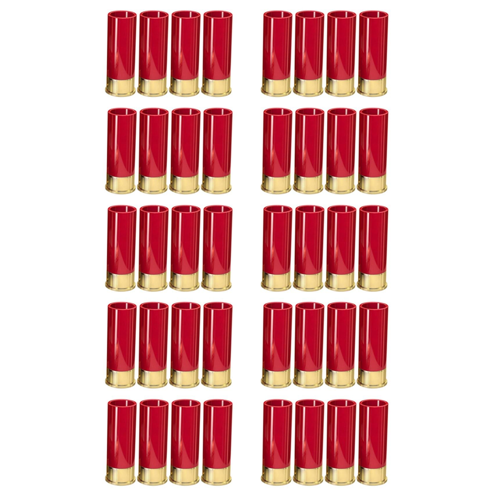 Hndhbfgrt 40PCS 12 Gauge Shot Glasses Tequila Shot Glass