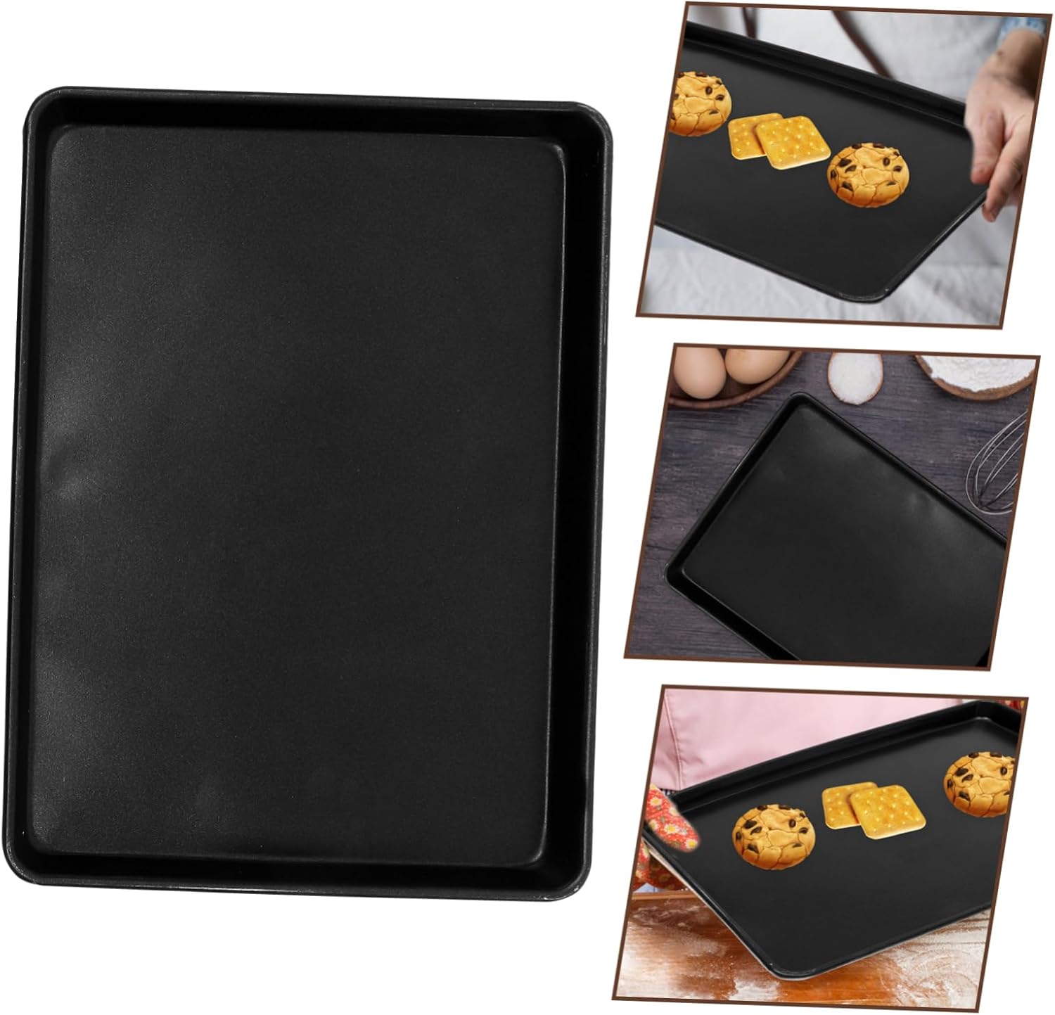 STOBAZA Aluminium Alloy Baking Pan for Cookies and Cakes Baking Sheet for Kitchen Use and Versatile Kitchen Gadget for Everyday and Special Occasions