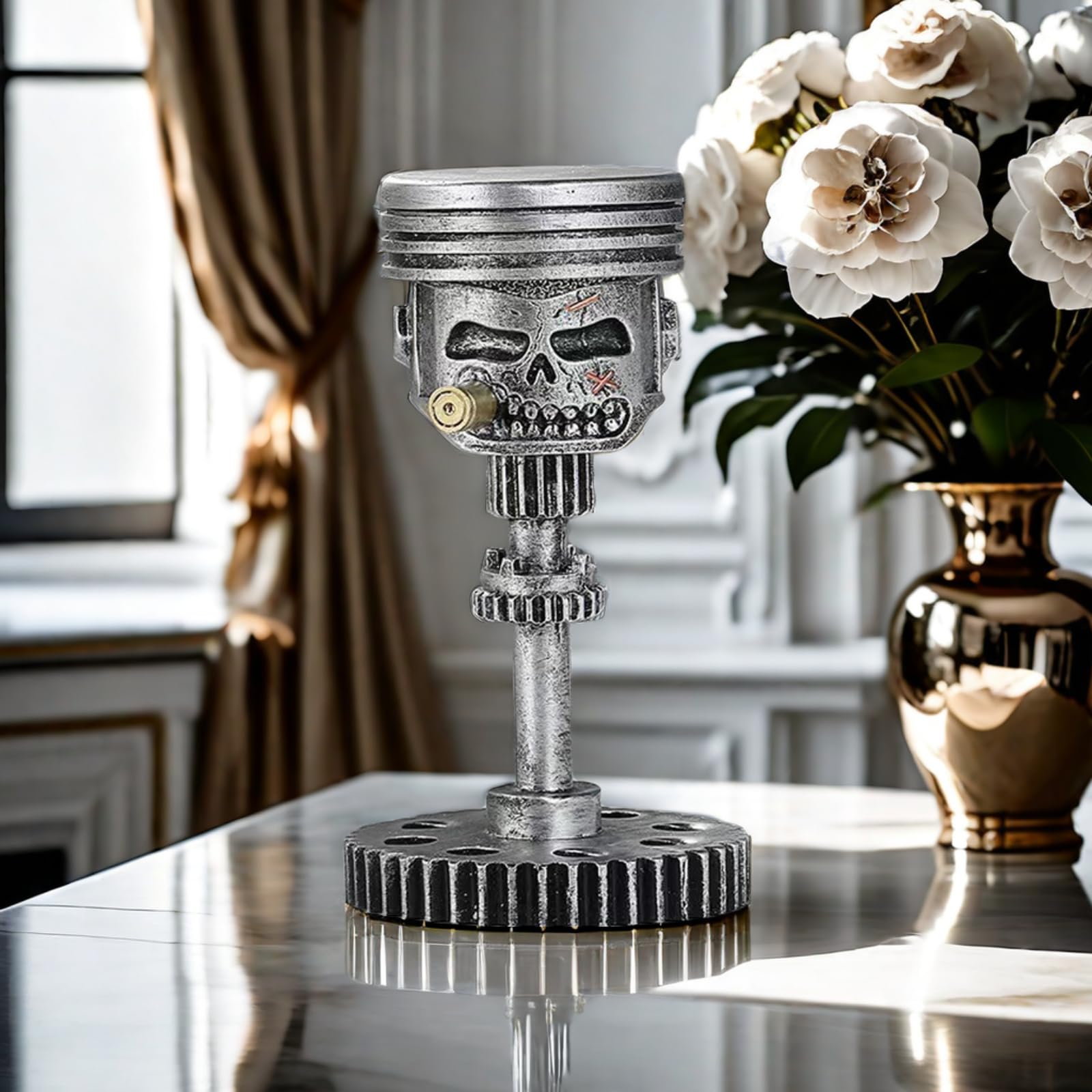 Amazon.co.jp: NULAOBA 彫刻ピストンスカルフェイス彫刻ハンドメイド