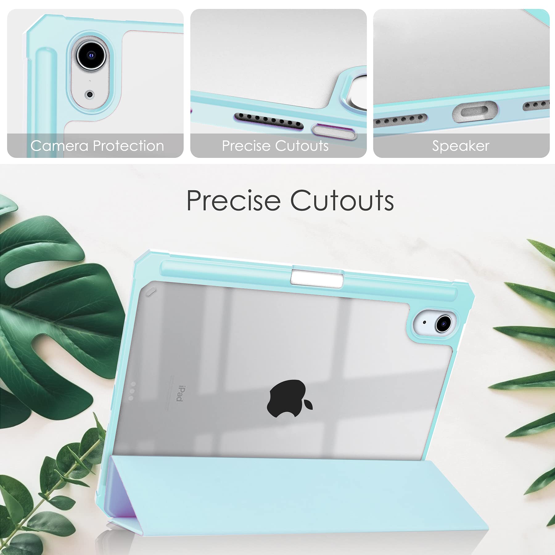 Custodia Antiurto Per IPad 10.2 Pollici (9/8/7 Gen) - Blu, EVA+PC, Con Manico E Tracolla - Protezione Bambini Con Cavalletto