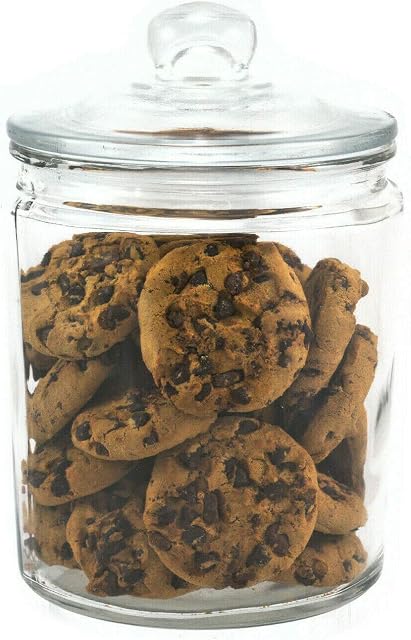 Chef-hub-Glass Biscotti Storage Tableware Preserving Jar 1.9L Pack of 3