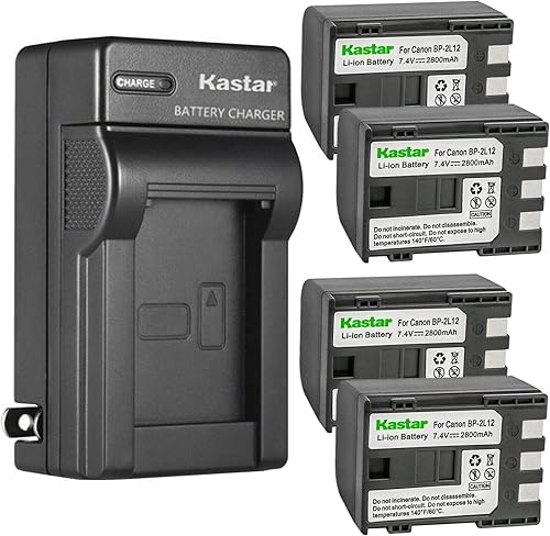 Miniatura 8 de Kastar Paquete de 2 baterías y cargador de pared AC de repuesto para Canon VIXIA HF R11, VIXIA HG10, VIXIA HV20, VIXIA HV30, VIXIA HV40, ZR100,